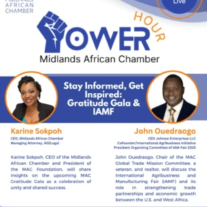 Power Hour - Karine and Fidele John Ouedraogo Gratitude Gala Awareness IAMF Awareness 10125