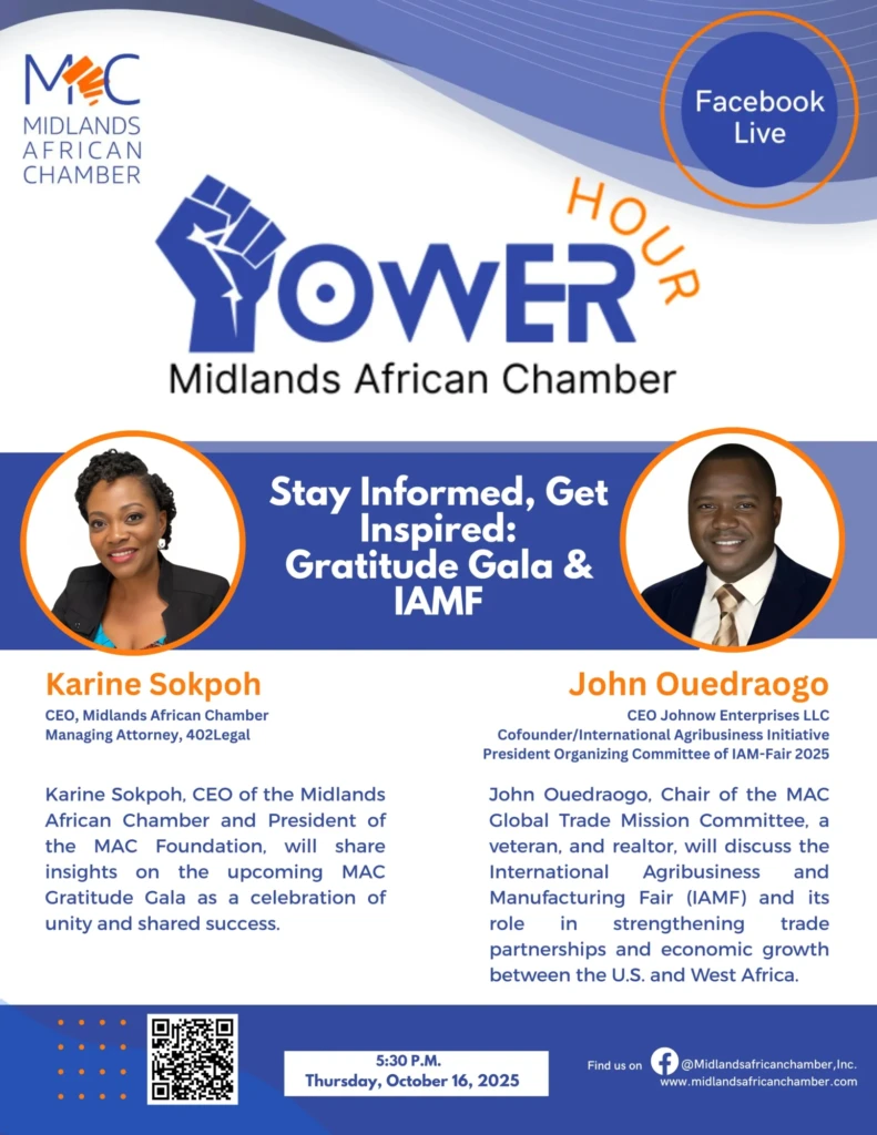 Power Hour - Karine and Fidele John Ouedraogo Gratitude Gala Awareness IAMF Awareness 10125